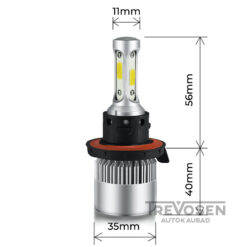 LED pirnid H13 9008 72W 8000lm 6500K 2