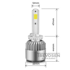 LED pirnid H27 880 72W 8000lm 6500K 2