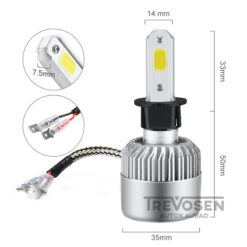 LED pirnid H3 72W 6500K 2