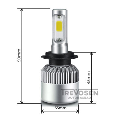 LED pirnid H7 72W 8000lm 6500K 3